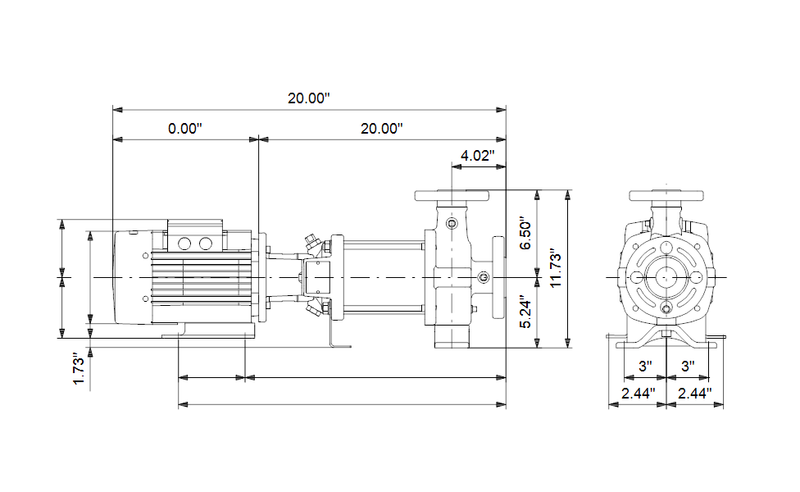 Grundfos 97572870 - CR 1-12 H-GA-A-V-HQQV | Horizontal | End Suction