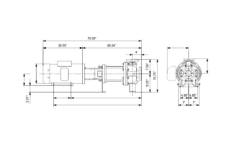 Grundfos 97681093 - CR 45-8-1 H-G20-A-V-HQQV | Horizontal | End Suction