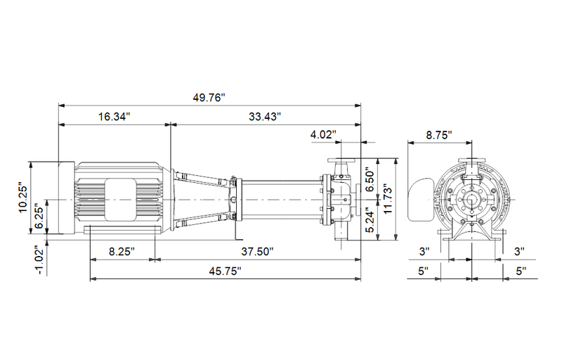 Grundfos 97738156 - CRN 32-4 H-GA-A-E-HQQE | Horizontal | End Suction