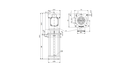 Grundfos 97770063 - MTA 100H-280 A-WB-B-T | Multistage | Tank Mounted | Centrifugal | Immersible