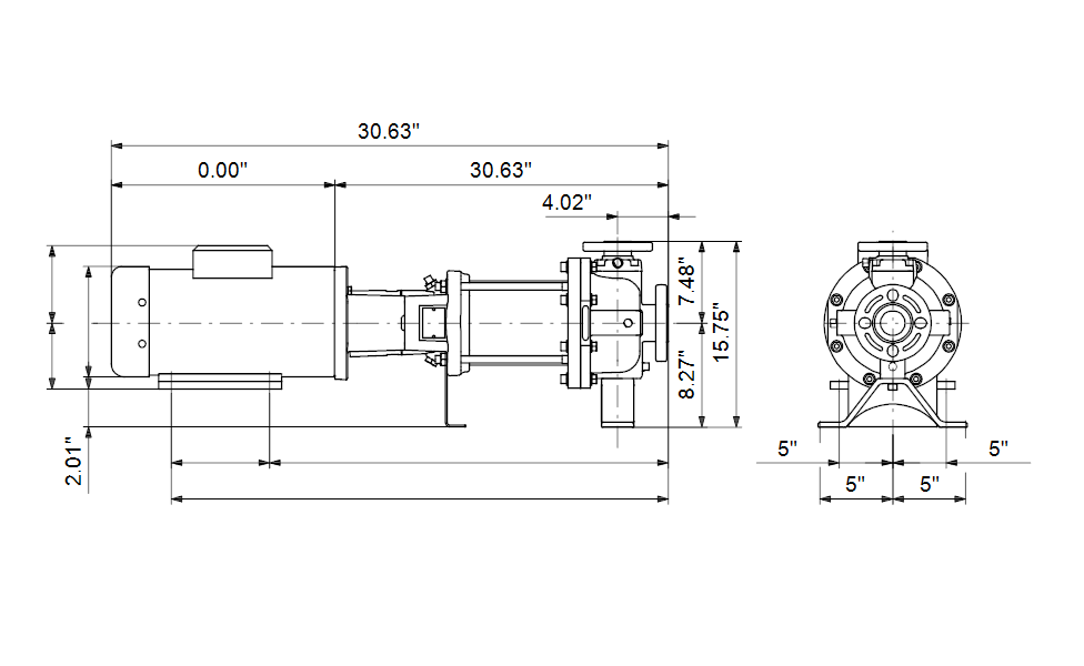 Grundfos 97535939 - CR 15-7 H-G22-A-E-HQQE | Horizontal | End Suction