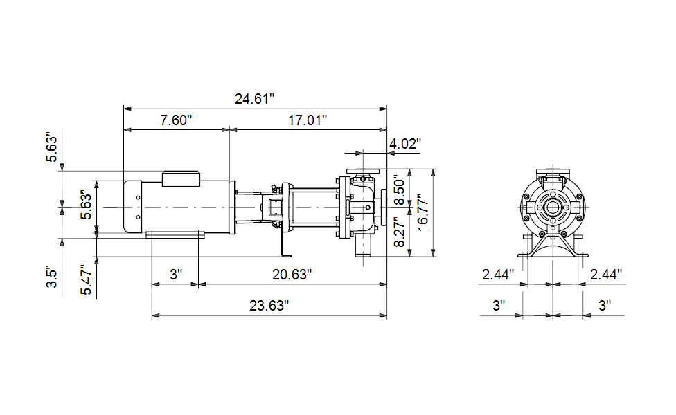 Grundfos 97658079 - CR 10-1 H-G05-A-E-HQQE | Horizontal | End Suction