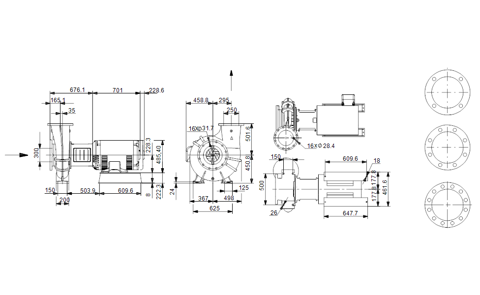 Grundfos 92560459 - NBS 100-150/12.95 AASG7SAESDQQESY6 | SelfPriming | Centrifugal | Horizontal