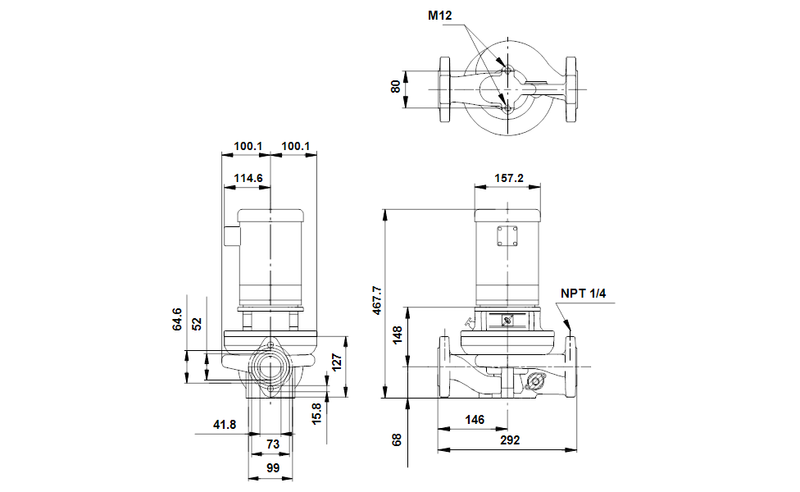 Grundfos 49Z90264 - TP 40-160/2 A-G-A-RUUE-EX2