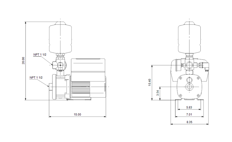 Grundfos 98548118 - CMBE 10-54 I-U-C-E-D-G