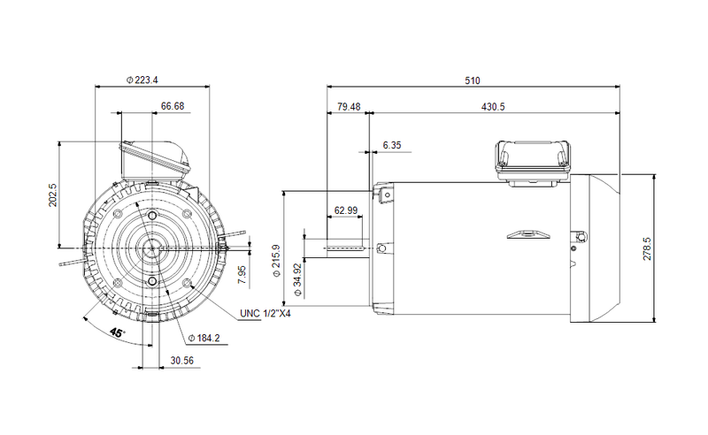 Grundfos 99883279 - WEG 213TC