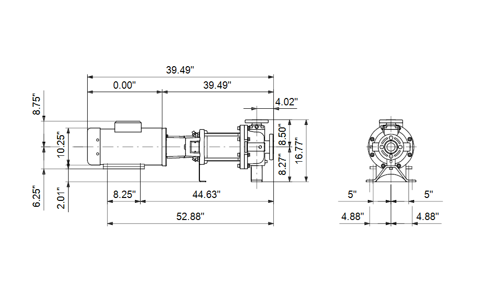 Grundfos 97736447 - CRN 10-17 H | Horizontal | End Suction