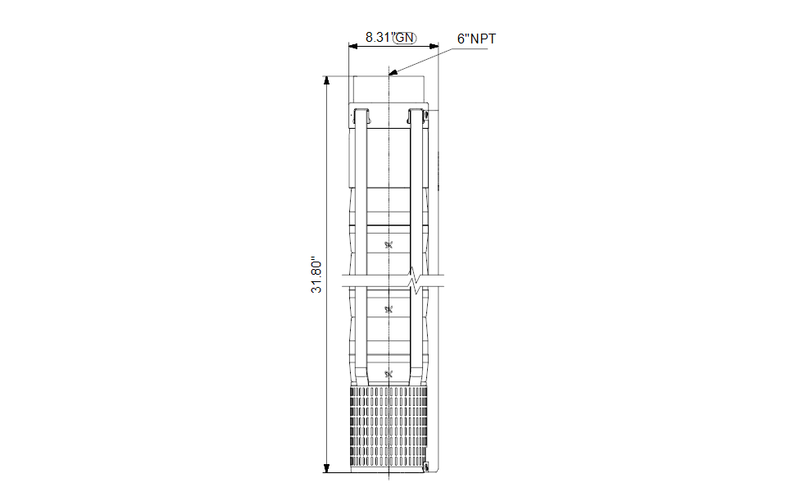 Grundfos 20340002 - 800S500-2 | Vertical Installation | Vertical | Horizontal | Submersible
