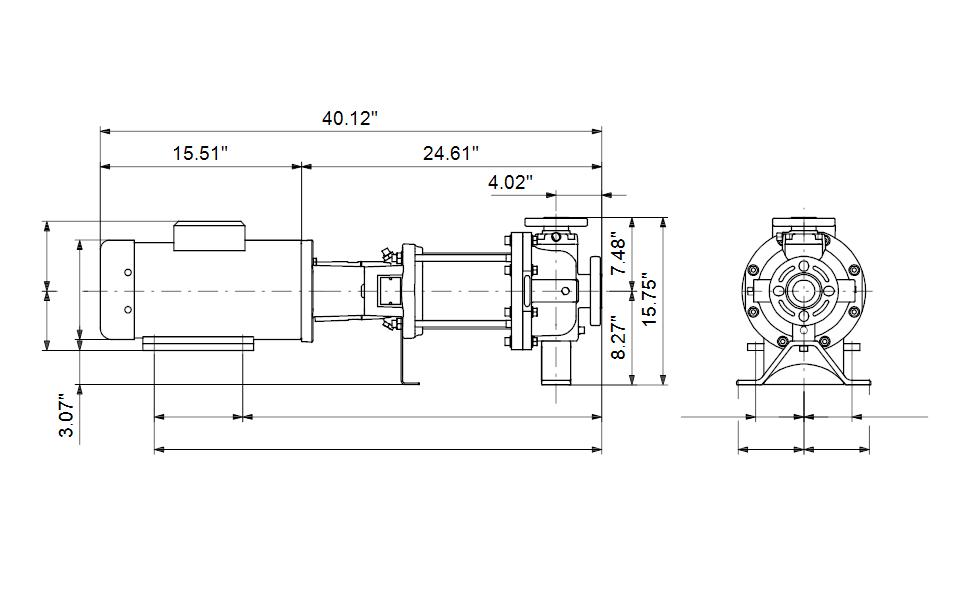 Grundfos 97652878 - CR 15-4 H-G22-A-V-HQQV | Horizontal | End Suction