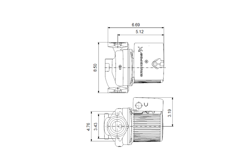 Grundfos 95906638 - UPS 43-100 SF