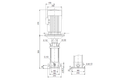 Grundfos 96521804 - CRN 5-24 S-P-T-V-HQQV | Multistage | SelfPriming | Centrifugal | Vertical | Horizontal