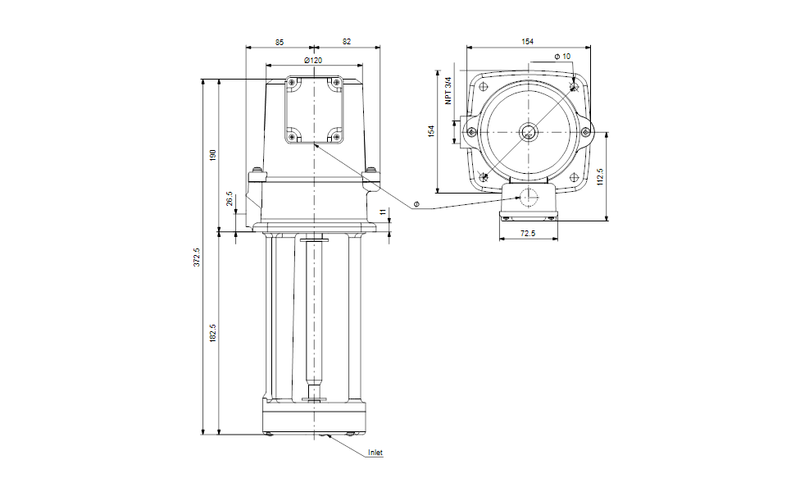 Grundfos 97770046 - MTA 90-180 A-WB-A-B | Multistage | Tank Mounted | Centrifugal | Immersible