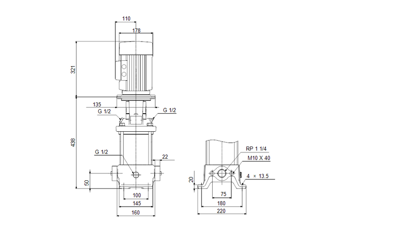 Grundfos 98331348 - CR 5-8 A-A-A-E-HQQE | Pump