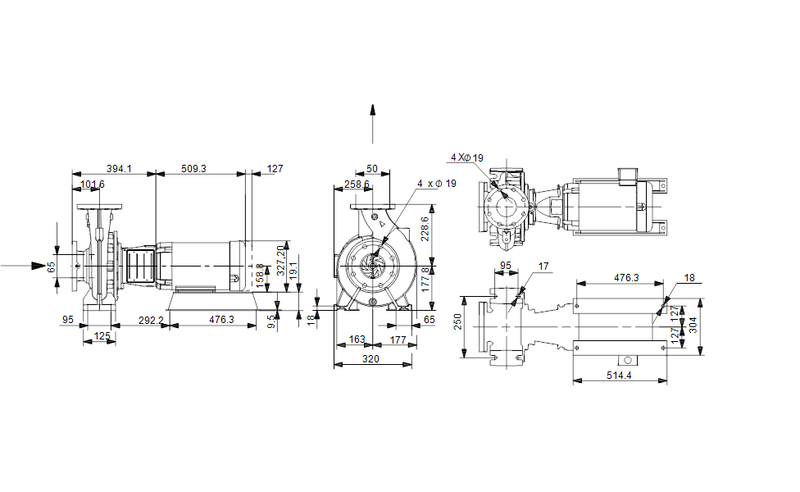 Grundfos 92559561 - NBS 020-110/10.31 AASG6S2ESBQQENX4