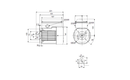 Grundfos 85225102 | Single‑Phase Motor | MG71B Frame | 0.37 kW | B14 Mount