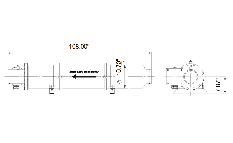 Grundfos 17DW36B3 - BM 125-3-AANE E/FKM