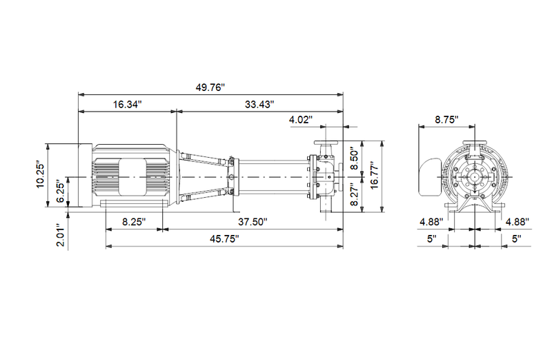 Grundfos 97739175 - CRN 32-4 H-G05-A-E-HQQE | Horizontal | End Suction