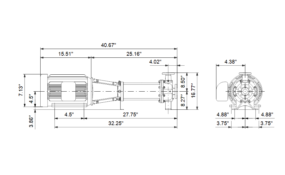 Grundfos 97738192 - CRN 32-1-1 H-G05-A-V-HQQV | Horizontal | End Suction