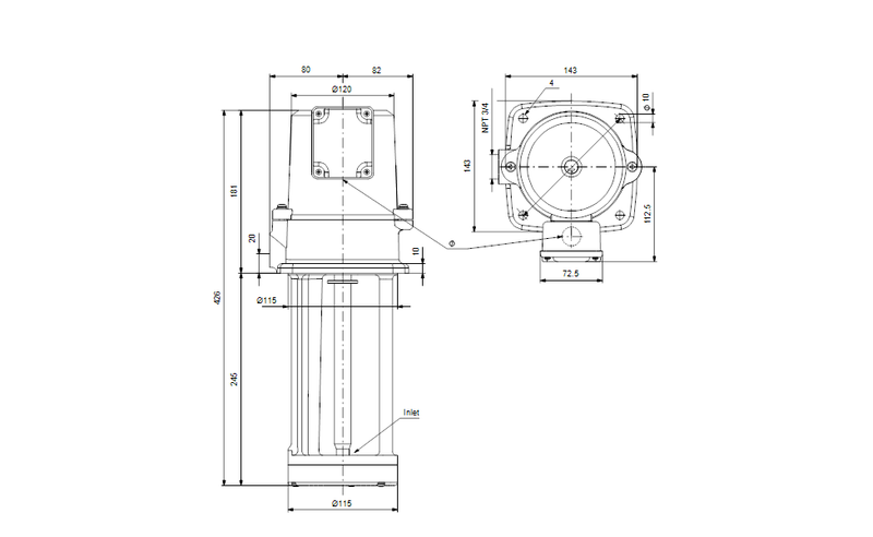 Grundfos 97770035 - MTA 60-250 A-WB-A-T | Immersible | Centrifugal