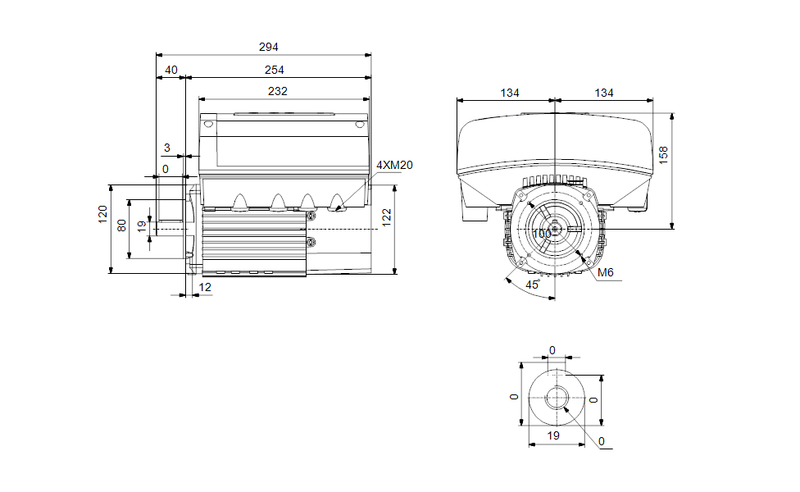 Grundfos 98648663 | Three‑Phase Motor | MGE80B | 1.1 kW | FT100 B14 Mount | Speed‑Control Motor